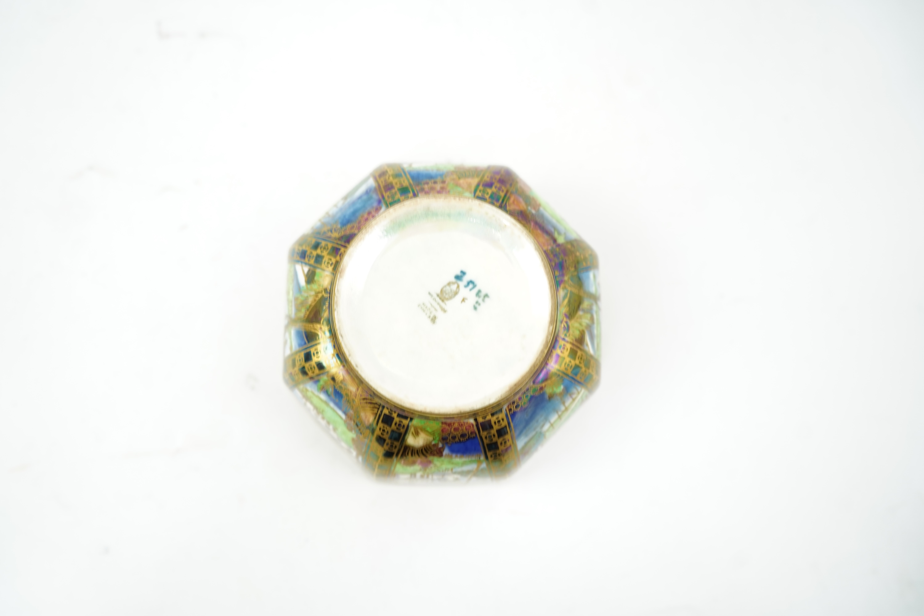 Daisy Makeig-Jones (1881-1945) for Wedgwood: A Fairyland lustre ‘Dana’ octagonal bowl